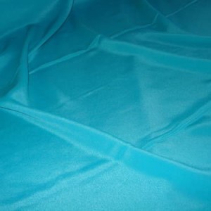Turquoise Polyester Crepe Fabric 58" wide, 25m
