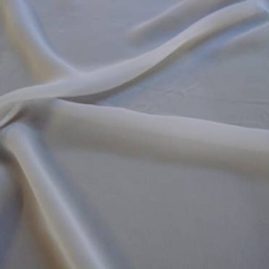 White Polyester Georgette Plain Dye Fabric 60" wide, 10m