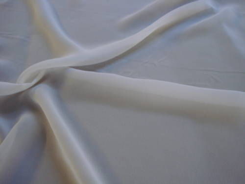 White Polyester Georgette Plain Dye Fabric 60″ wide, 10m White Polyester Georgette Plain Dye Fabric 60″ wide, 10m