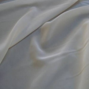 Cream Polyester Crepe Fabric 58" wide, 10m
