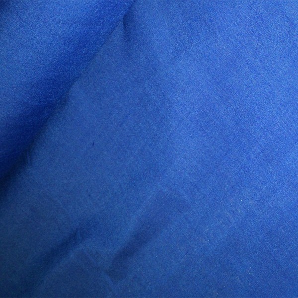 Royal blue polycotton fabric